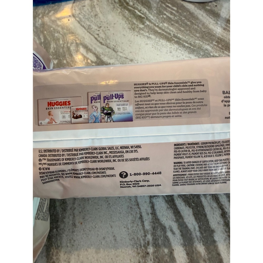 Lot of 2 New Huggies Pull-Ups skin essentials 4-5T 14 ct Diapers potty training - Picture 7 of 7